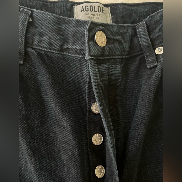 Agolde Riley High Rise Straight Crop Jeans - Size 30 - Picture 5 of 7